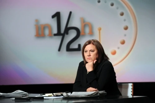 La giornalista conduttrice di "In Mezz'ora"