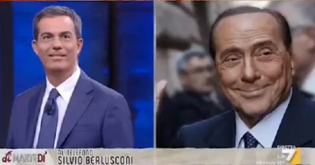 DiMartedì, Berlusconi omaggia Bersani? Imbarazzo per Giovanni Floris: la frase con cui si tradisce