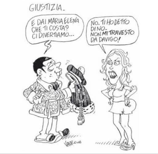 Vauro, sfregio sessuale alla Boschi. Cosa le fa fare con Renzi