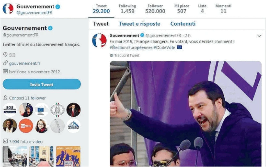 Francia, l'ultima schifezza di Emmanuel Macron: "Alle Europee votate bene, non tizi come Salvini"