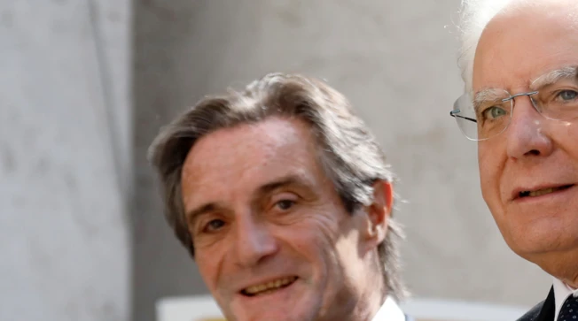 Attilio Fontana e Sergio Mattarella