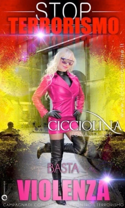 Cicciolina, mossa fetish: così umilia i jihadisti. Ilona Staller spazza via i terroristi, lo fa così / Guarda