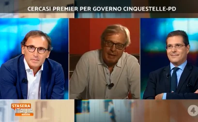 Vittorio Sgarbi demolisce Francesco Boccia: "Il Pd se si allea con i disperati, è condannato in eterno"