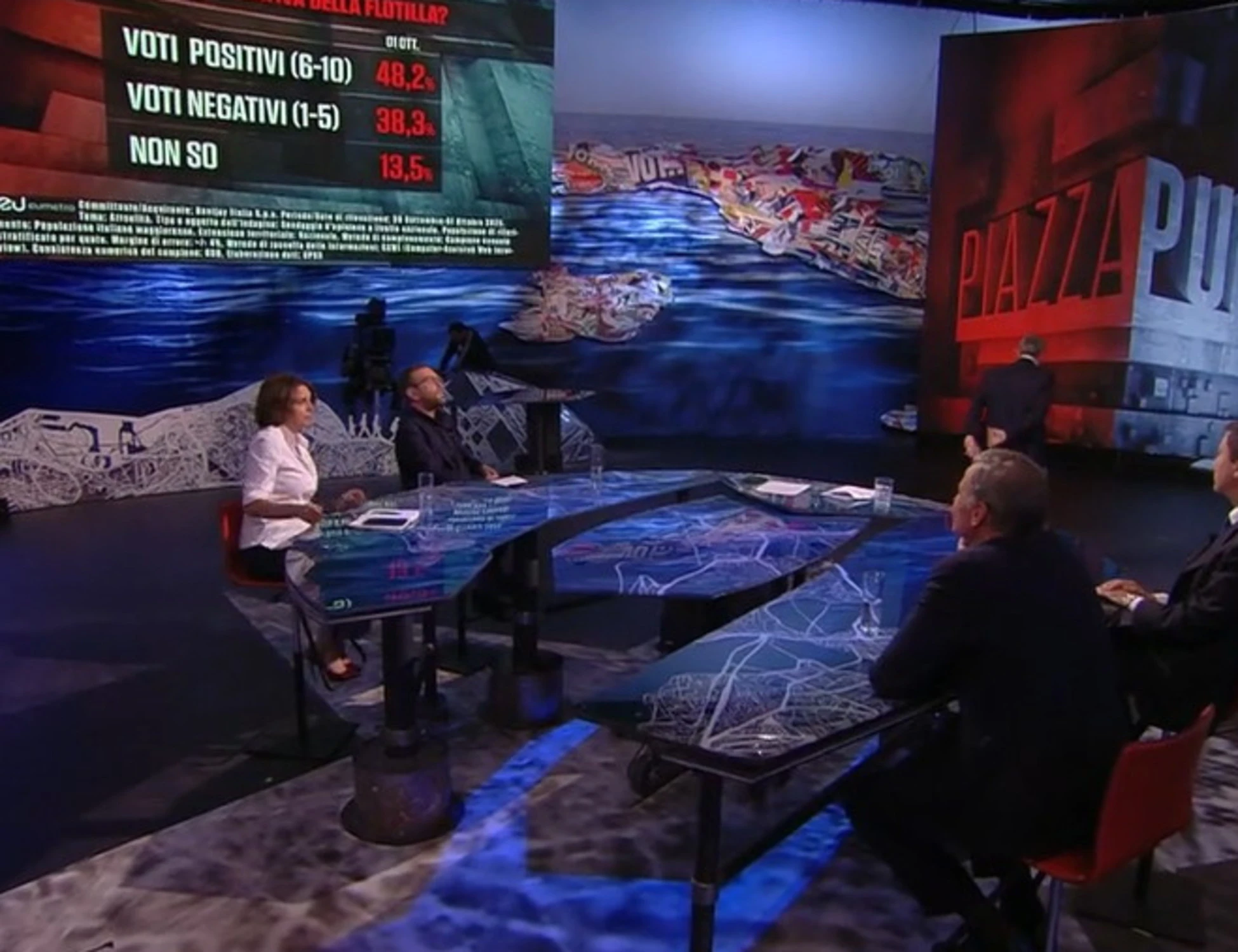 Piazzapulita, il sondaggio Mannheimer: premier di sinistra? Meglio Conte della Schlein