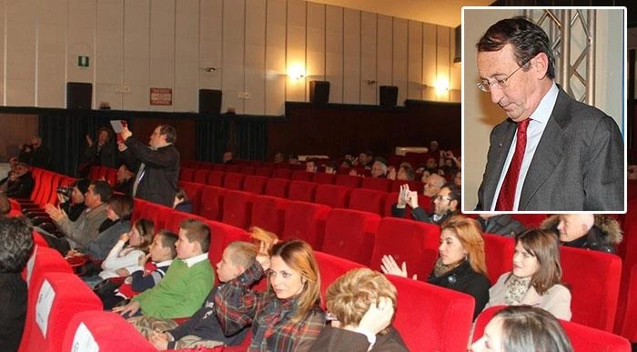 Fini e la sala vuota ad Agrigento: foto Calogero Montana/Dapress