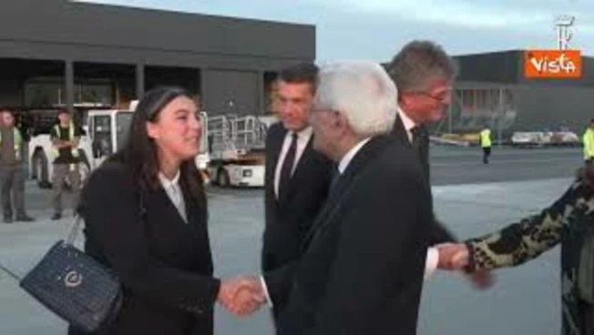 Mattarella arriva a Lubiana, in Slovenia, per vertice annuale dei 12 Capi di Stato Arraiolos