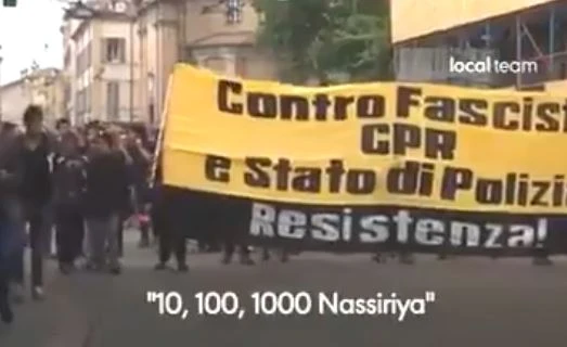 Giorgia Meloni contro i manifestanti che urlano "10, 100, 1000 Nassirya": "Miserabili, figli di papà"