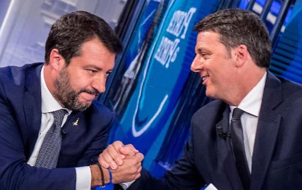 Sondaggio Index sul duello Salvini-Renzi a Porta a Porta: "Il vincitore è il leader leghista"
