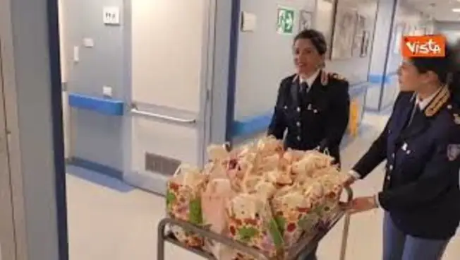 Leggi l'articolo: Polizia di Stato in visita all'Unita Spinale del CTO di Roma in occasione della Pasqua