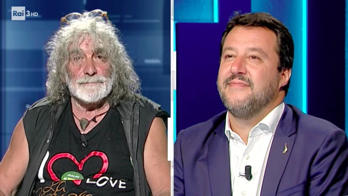 Cartabianca, Mauro Corona show su Matteo Salvini: che cosa gli dice in faccia