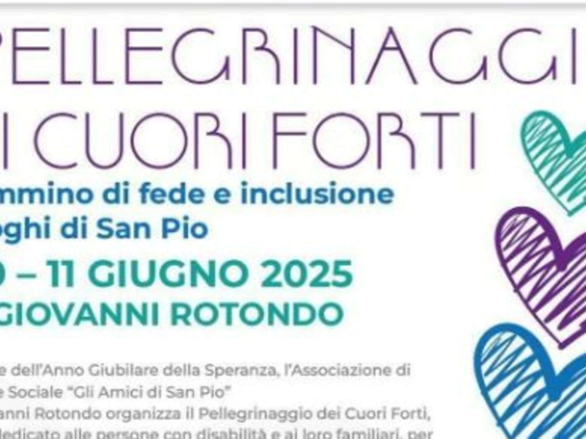 A San Giovanni Rotondo il Pellegrinaggio nazionale delle persone con disabilità