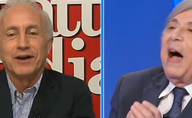 Otto e Mezzo, rissa Freccero-Travaglio: "Tienilo presente", "Manica di cazzari"