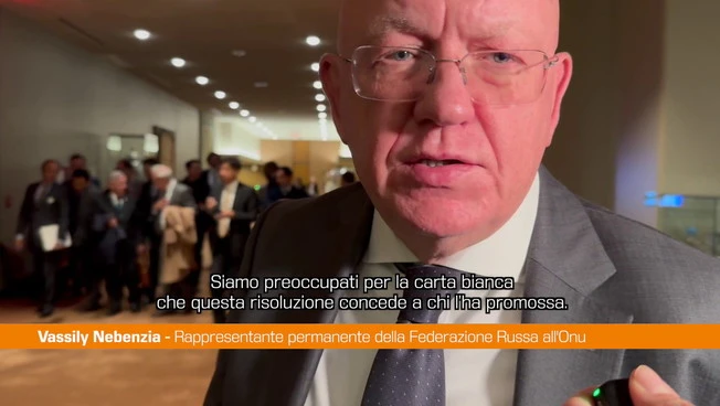 Gaza, Nebenzia "No veto Russia a risoluzione ONU perchè chiesto dai palestinesi"