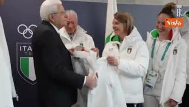 Milano Cortina 2026, il Presidente Mattarella visita il villaggio olimpico