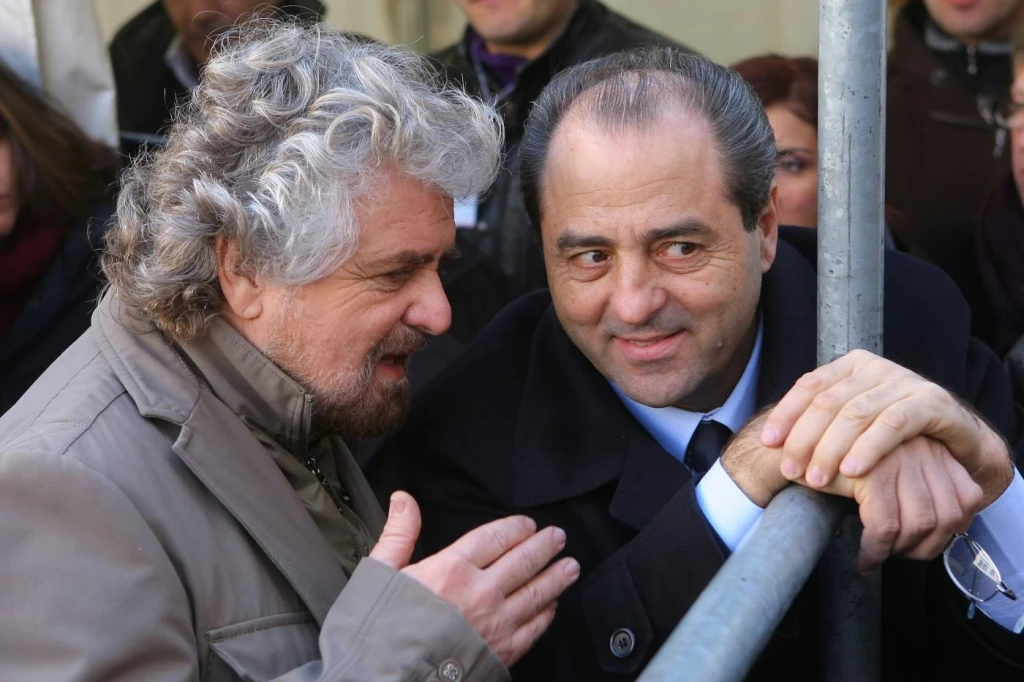 Beppe Grillo e Antonio Di Pietro
