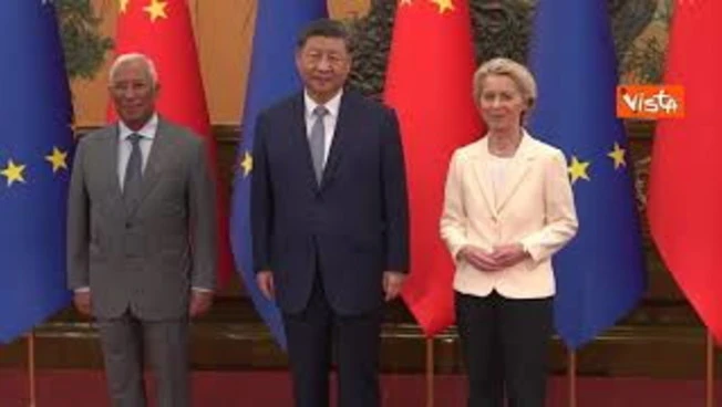 Von der Leyen in Costa sta se v Pekingu srečala s kitajskim predsednikom Xi Jinpingom