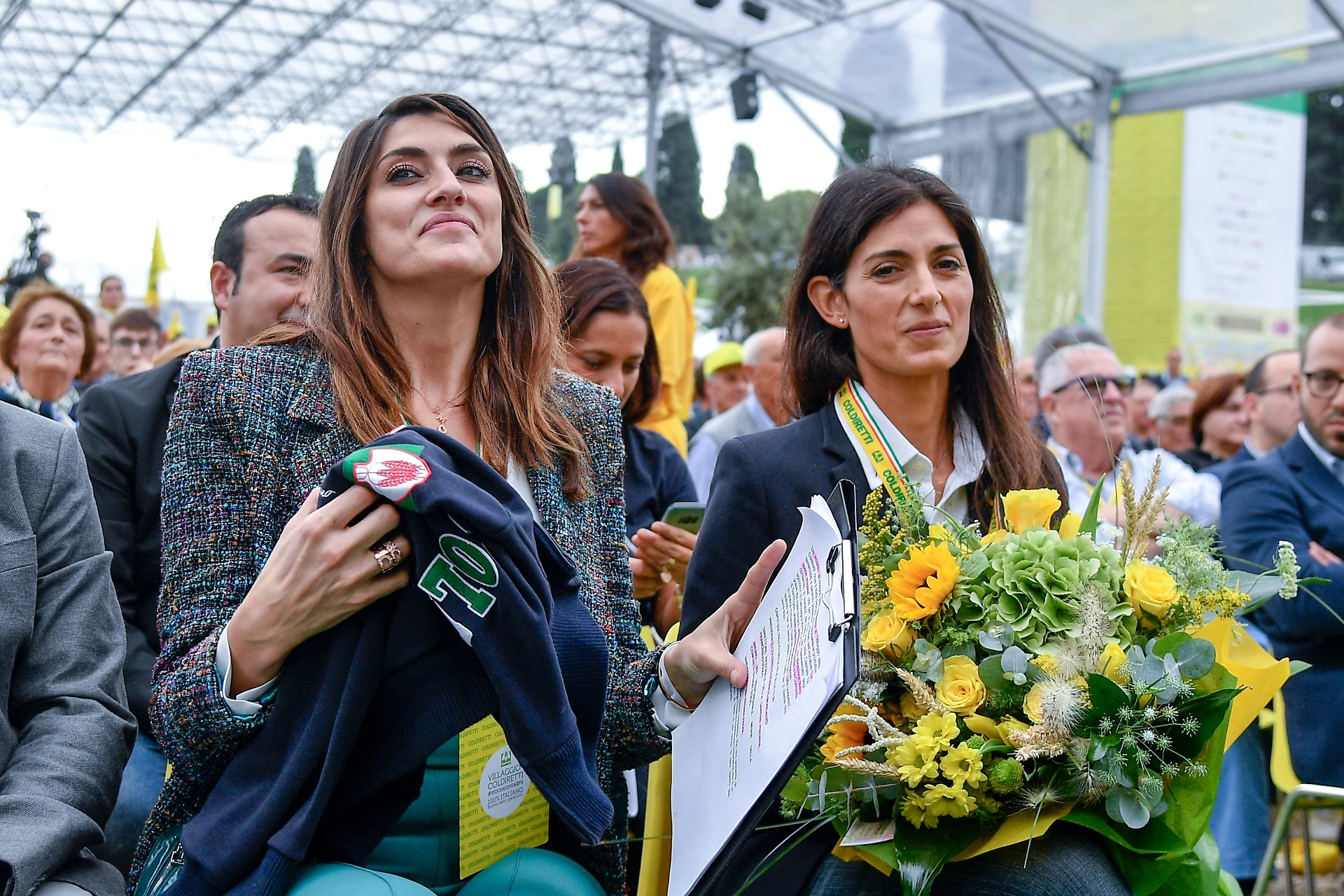La Prova del cuoco, Elisa Isoardi all'evento Coldiretti: nasce l'amicizia con Virginia Raggi