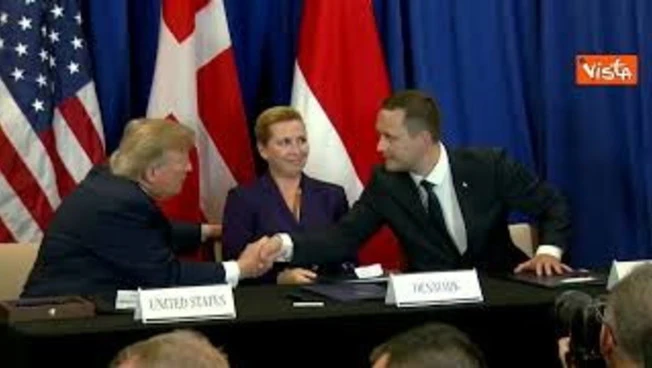 Accordo di sicurezza Usa, Danimarca e Groenlandia. La firma con Trump, Frederiksen e Nielsen