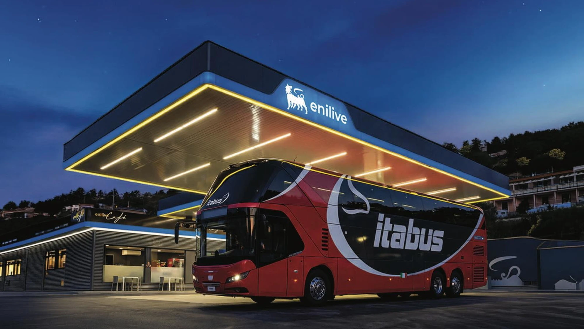 Flotta Itabus viaggia con biocarburante diesel HVO di Enilive