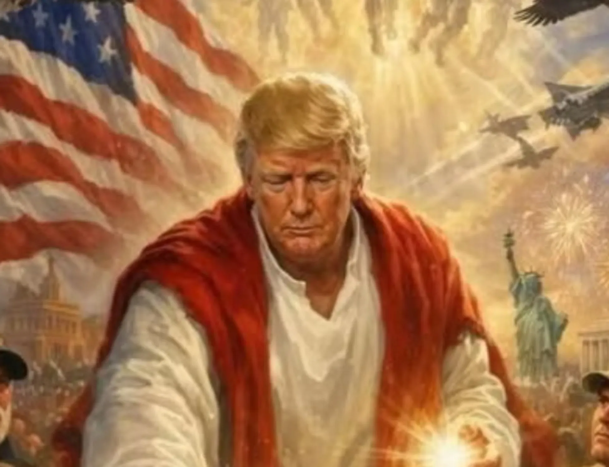 Leggi l'articolo: Trump come Gesù, altra sfida al Papa: si scatena il delirio