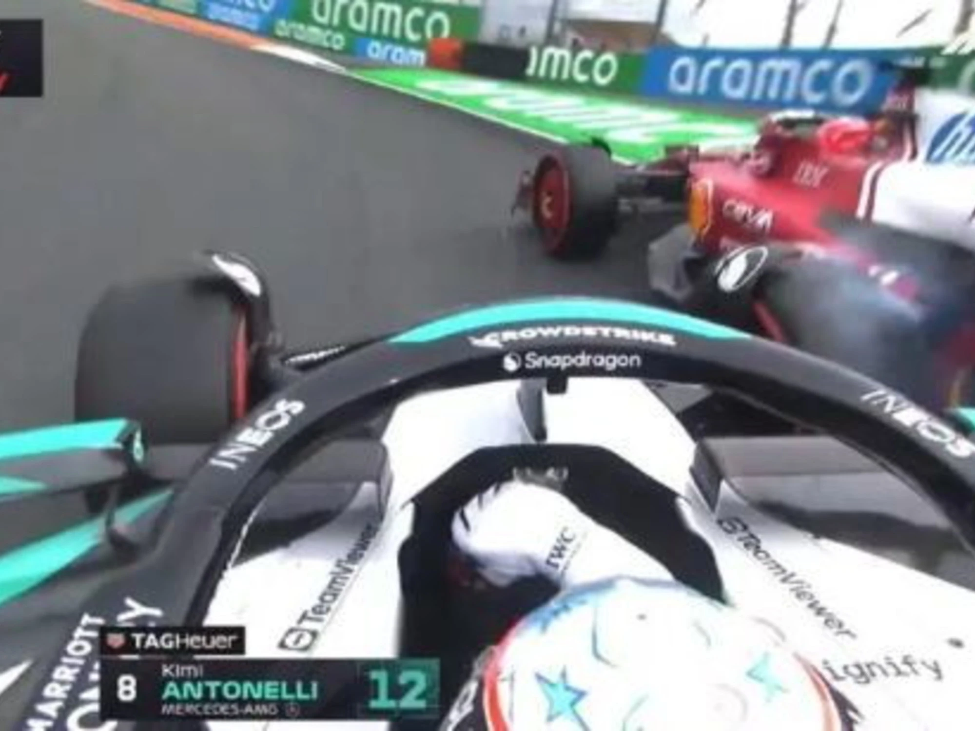 Ferrari, clamoroso dopo il botto Leclerc-Antonelli: "Un gesto di classe"