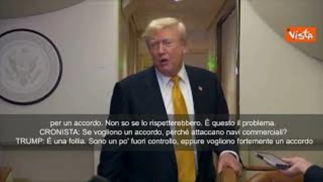 Trump: Mi hanno chiamato dall'Iran, vogliono fare un accordo disperatamente