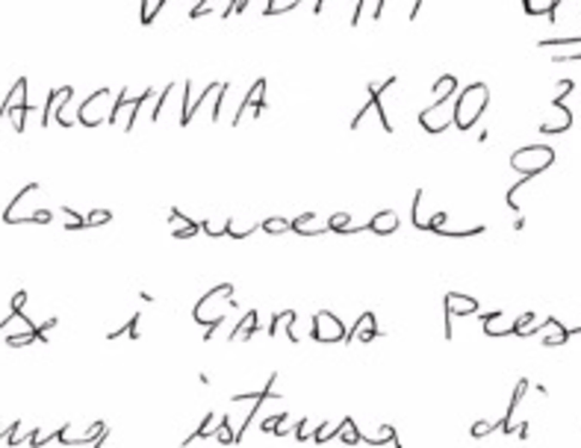 Garlasco, scoop-Tg1: ecco l'intero pizzino trovato a casa Sempio