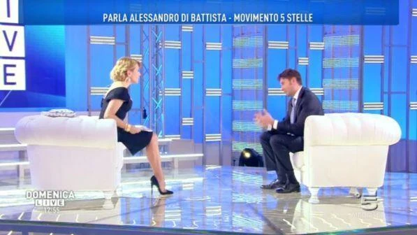 Alessandro Di Battista, la rovina per Domenica live: arriva lui e gli ascolti di Barbara D'Urso crollano