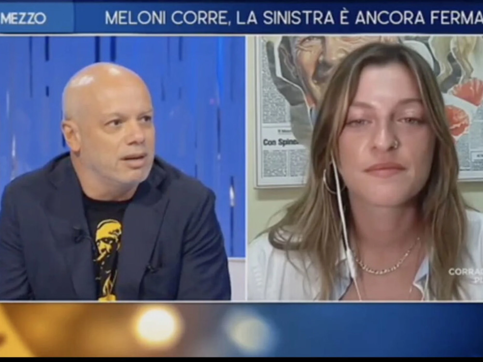 Zoro dà una lezione senza precedenti alla piddina Libero in tv