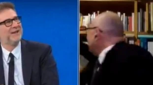 Che Tempo Che Fa, Fabio Fazio bacchetta Walter Ricciardi: "Dietro di lei, per piacere la metta a posto", lo scivolone in diretta