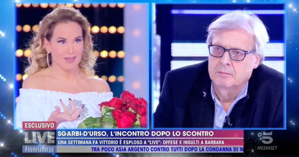 &nbsp;Vittorio Sgarbi Barbara D'Urso Live&nbsp;