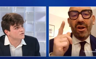 L'aria che tira, Bassetti travolge lo studente "comunistello": "Lei fa il politico di basso livello"