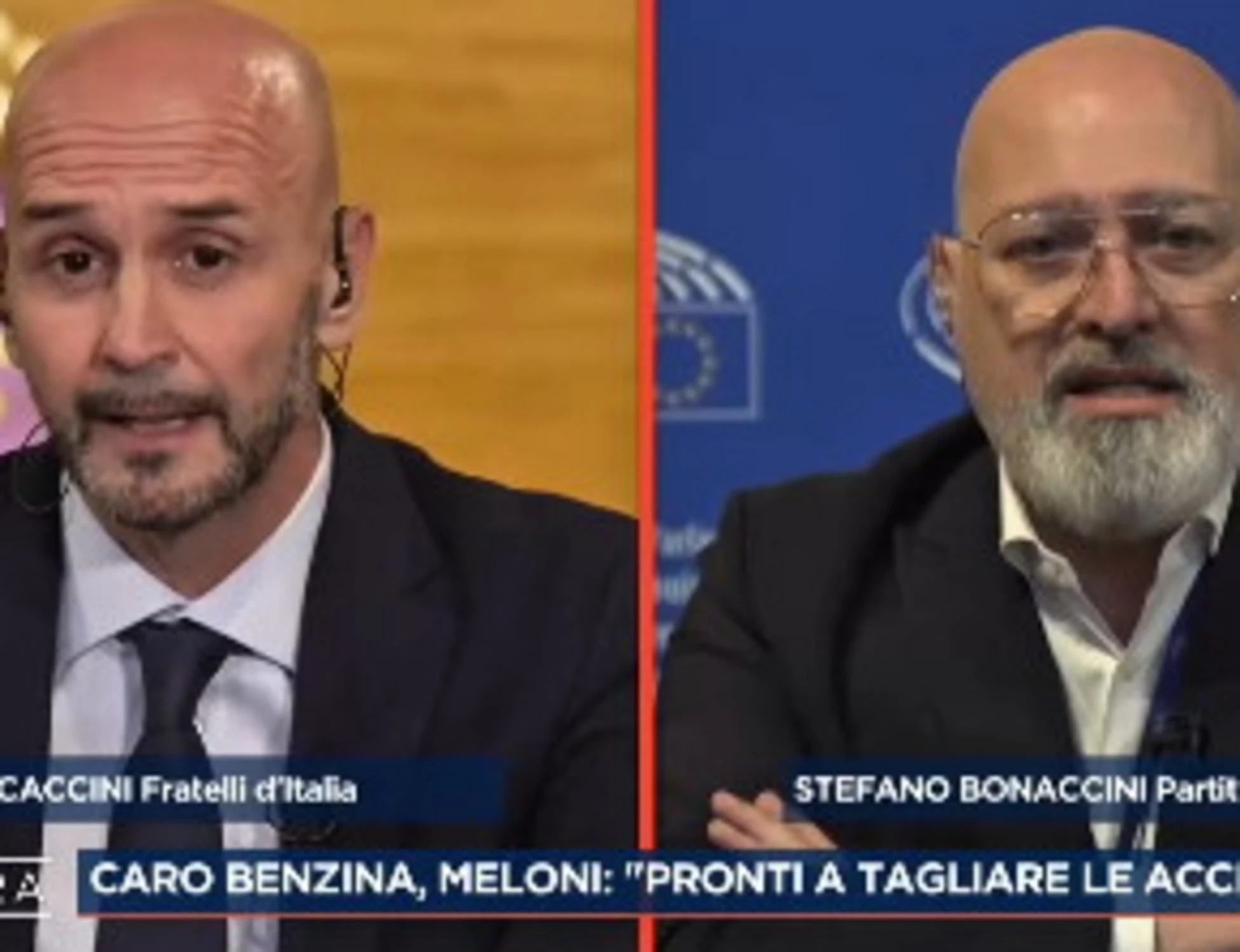 Bonaccini in tilt dopo la domanda di Procaccini: "Come mai?", figuraccia a 4 di Sera