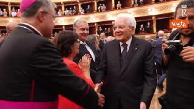 Mattarella a Palermo per l'anteprima del film 'Sul Cammino di Francesco - La vita di Biagio Conte'
