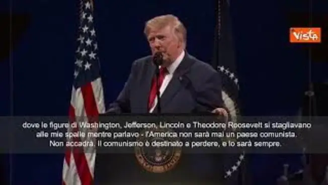 Leggi l'articolo: 250esimo Usa, Trump: Comunismo un cancro, una minaccia per la libertà americana