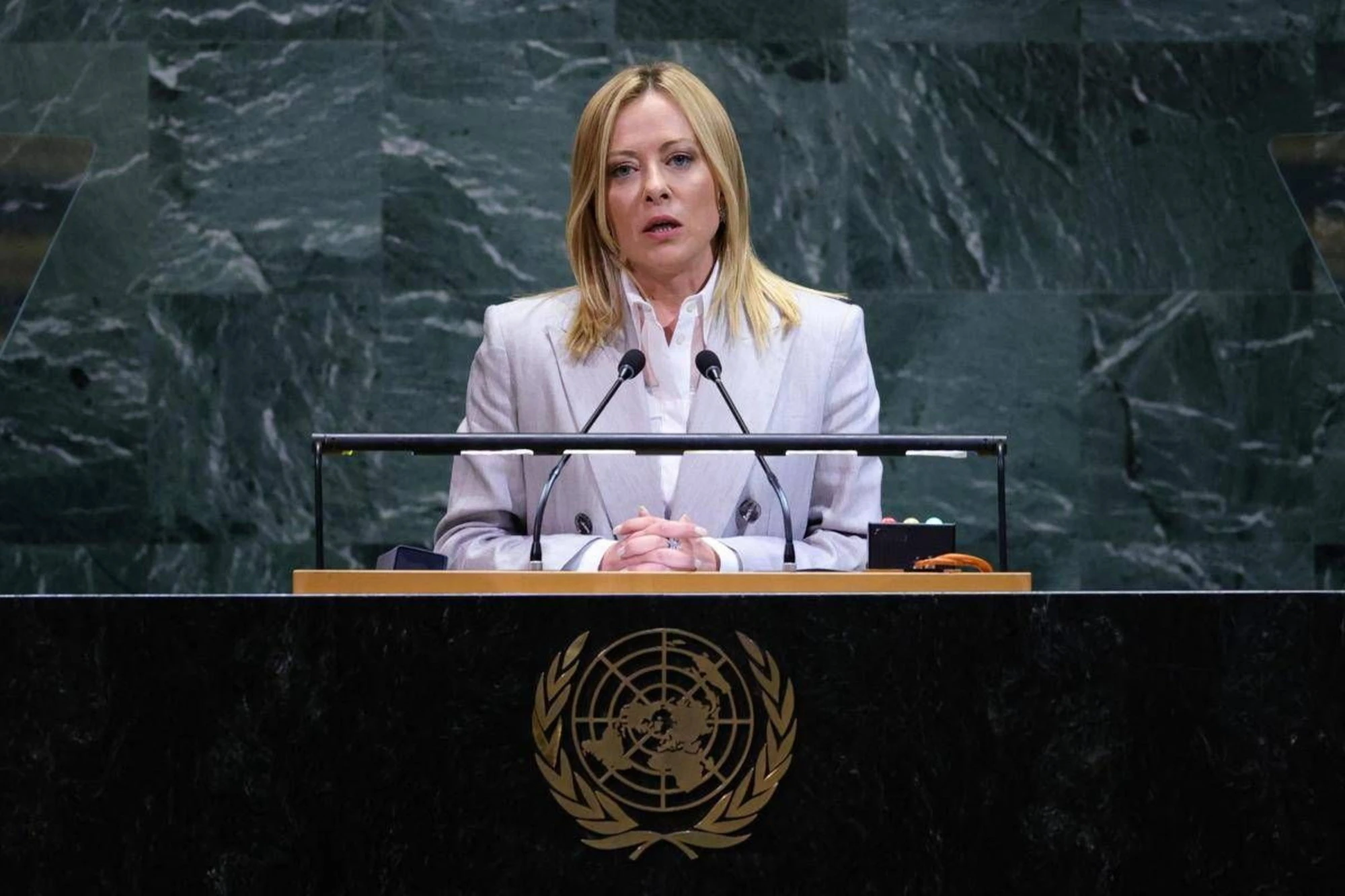 Meloni all'Onu: "Israele ha superato i limiti a Gaza"