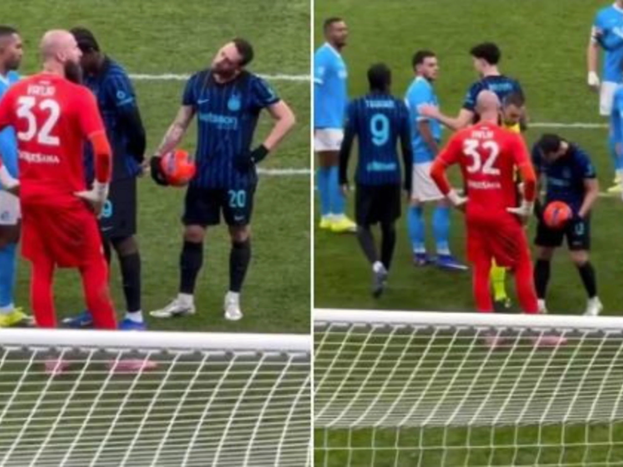 Inter-Napoli, le immagini parlano chiaro: prima del rigore...