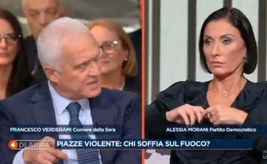 4 di Sera, Verderami zittisce Morani: "Se in piazza ci fossero state le teste rasate?"