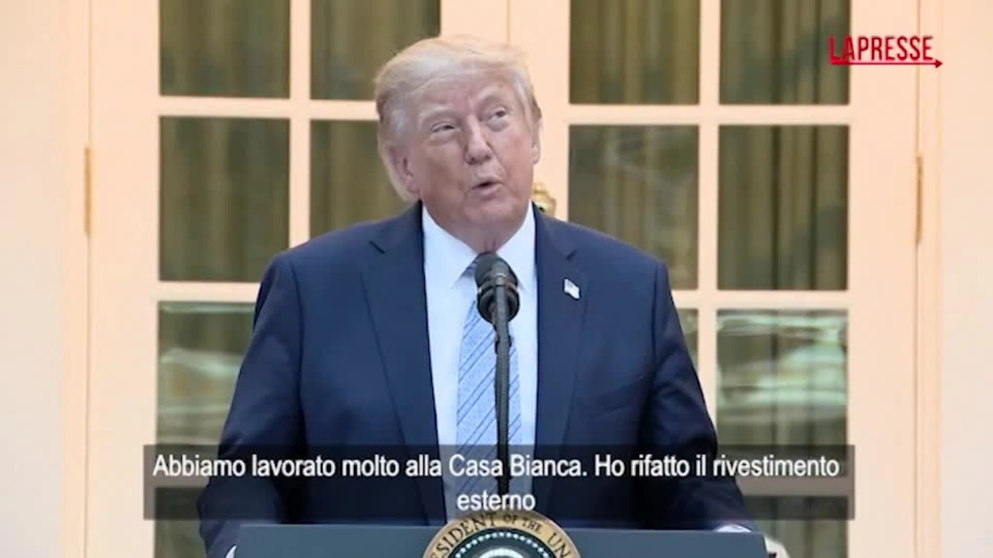 Usa, Trump: "Eseguiti molti lavori alla Casa Bianca, è meglio del 1792"