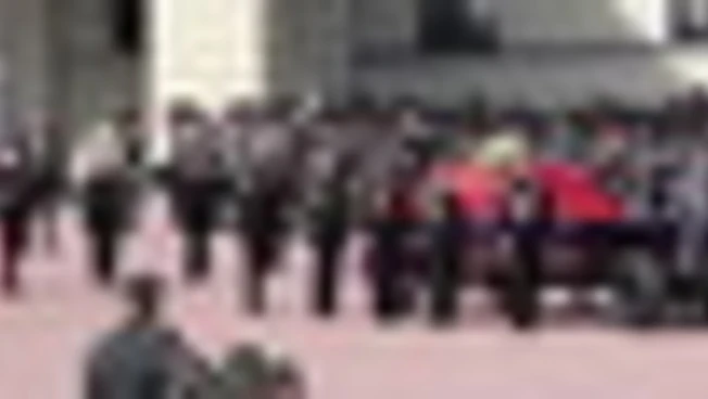 Corteo funebre a Oslo per il re di Norvegia Harald V
