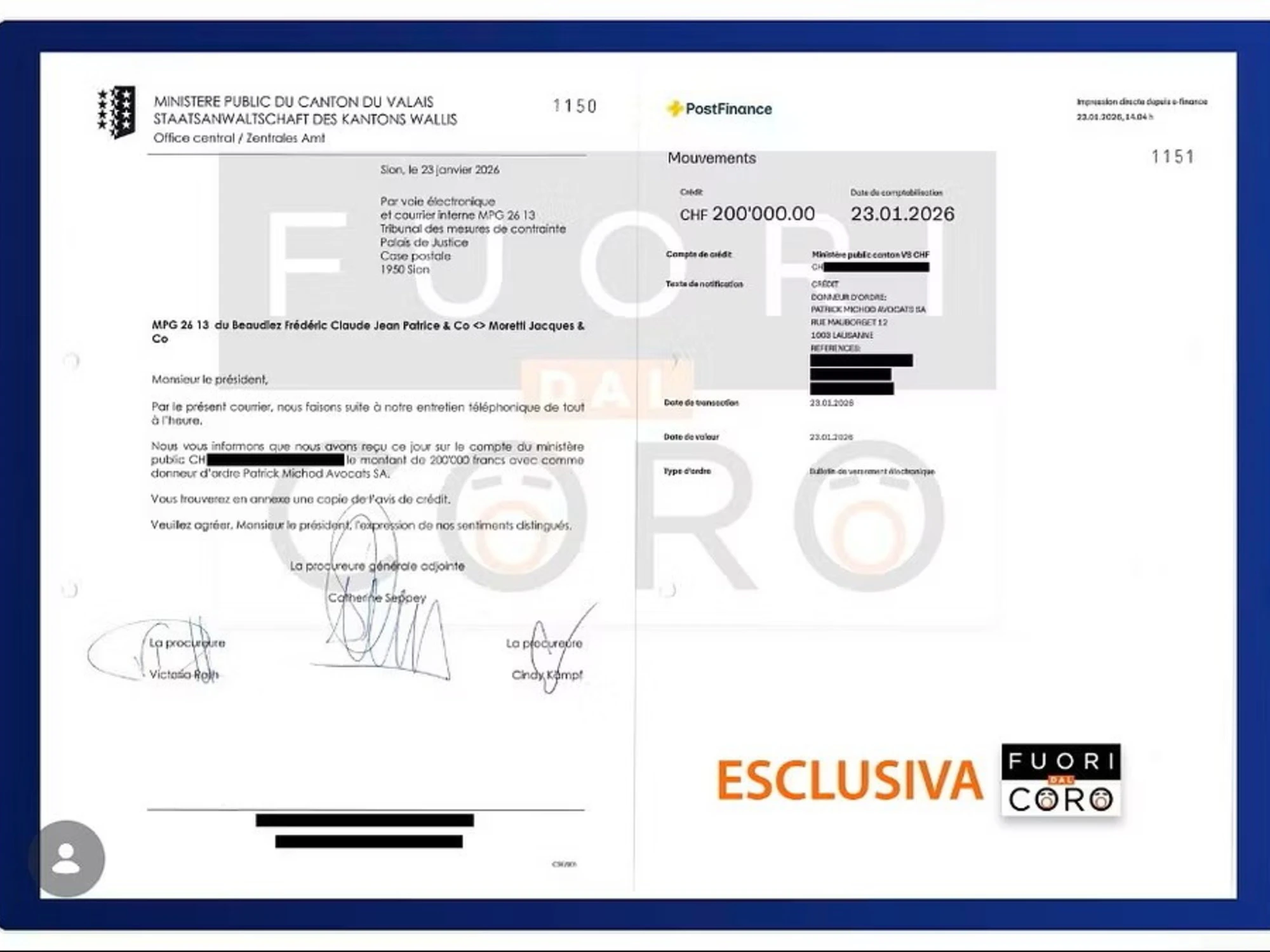 Crans Montana spunta la ricevuta della cauzione : nuovi interrogativi sulla strage di Capodanno  