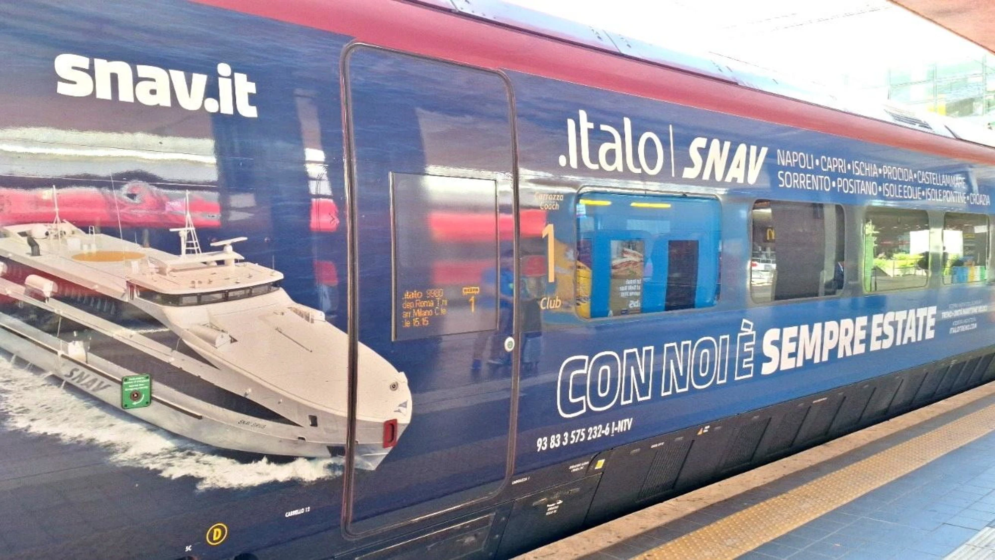 Cresce la sinergia tra Italo e Snav