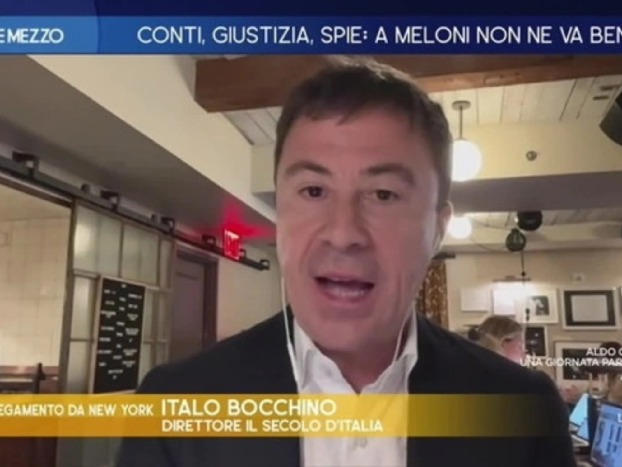 Italo Bocchino asfalta Fittipaldi in tv: "Sai chi ha autorizzato l'uso delle basi italiane?"