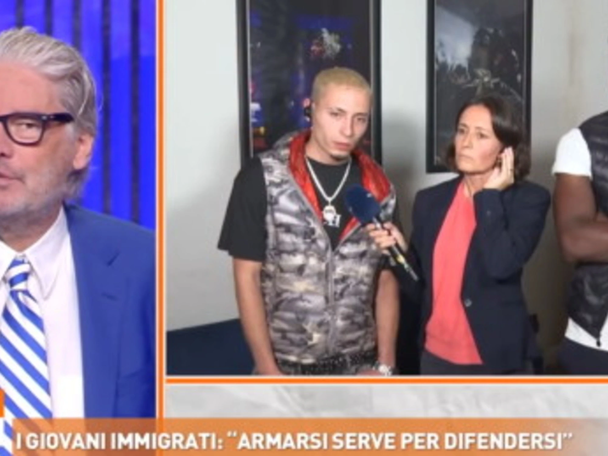 Dritto e rovescio, Del Debbio zittisce il maranza: "Io mi rifiuto!"