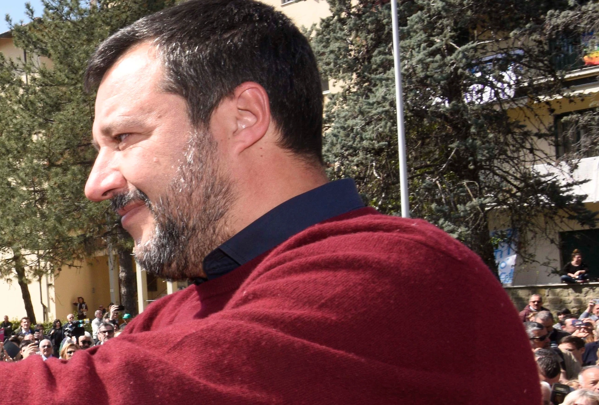 Matteo Salvini, la pazzesca accoglienza che gli ha riservato la piazza di Como