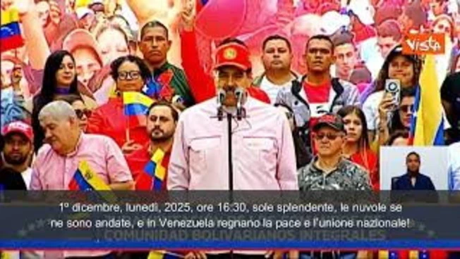 Maduro cita gli Inti-illimani: "Pueblo unido jamas serà vencido, in Venezuela c'è pace"