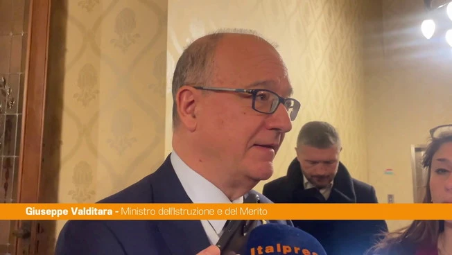 Valditara "Chi parla di repressione nelle scuole è fuori dalla realtà"