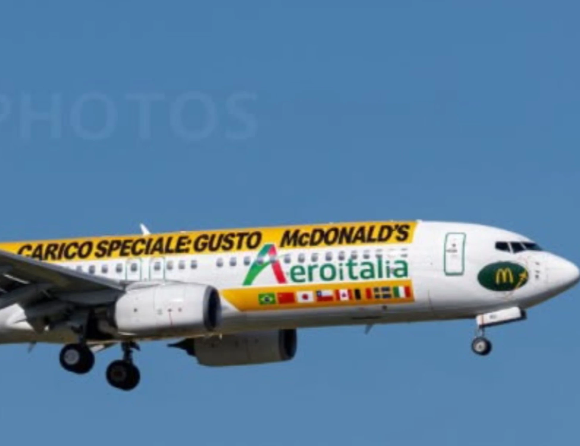 McDonald’s vola con Aeroitalia sul Boeing 737-800