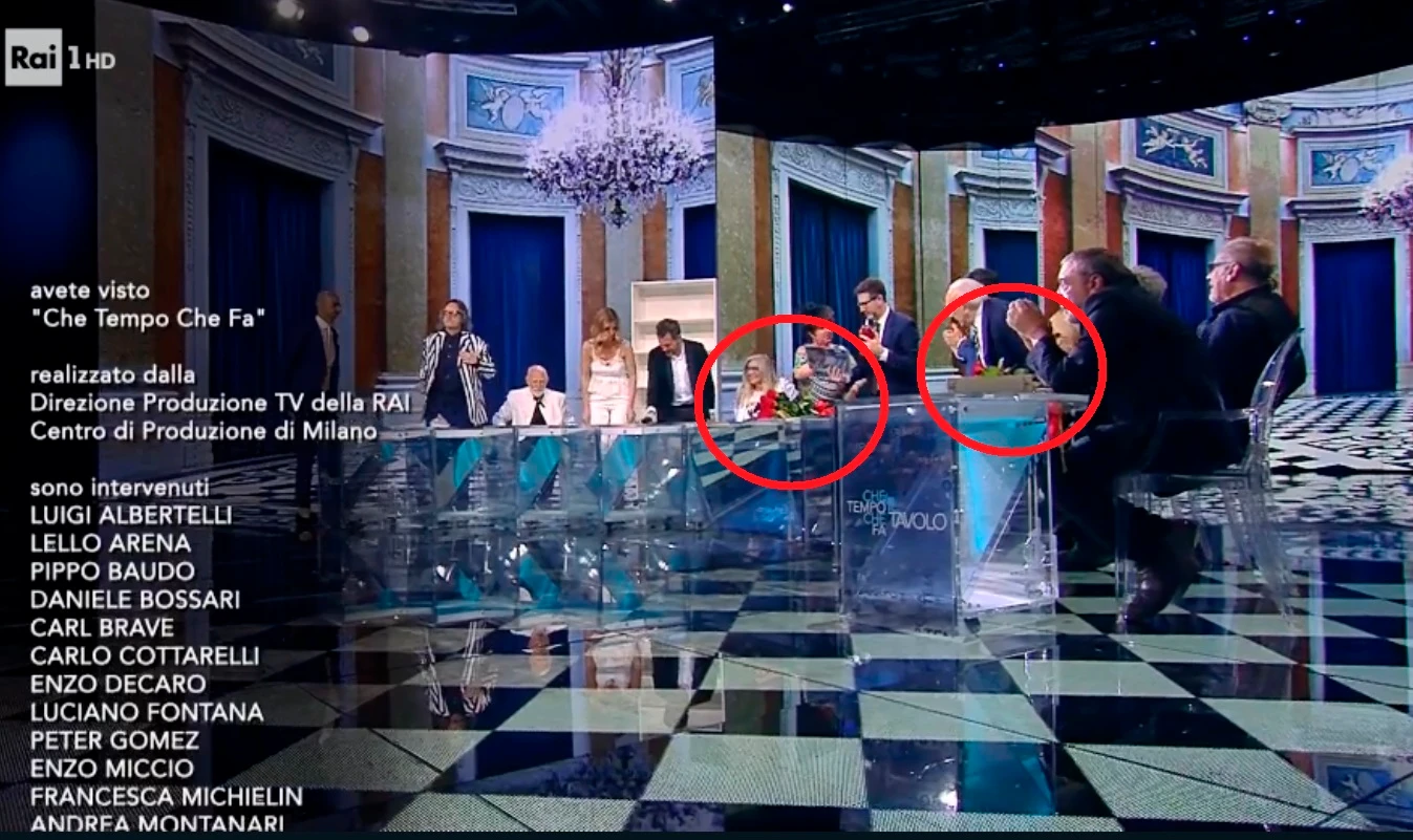 Filippa Lagerback umiliata davanti a Daniele Bossari a Che tempo che fa: per lei niente mazzo di fiori