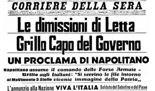 Grillo convoca Napolitano"Sciogli le Camere, gli italiani stanno diventando feroci"